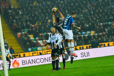 İtalya Serie A futbol maçı Udinese Calcio FC Internazionale 'ye karşı