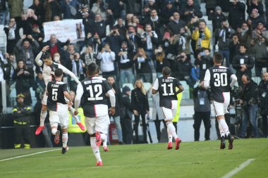 İtalyan Serie A futbol maçı Juventus Fc Acf Fiorentina 'ya karşı