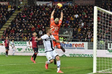 İtalyan Serisi A futbol maçı Cagliari Parma 'ya karşı
