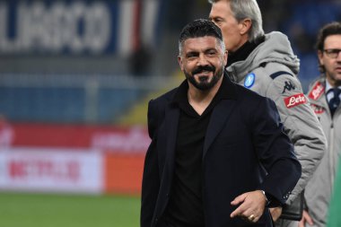 İtalyan Serisi A futbol maçı Sampdoria Ssc Napoli 'ye karşı