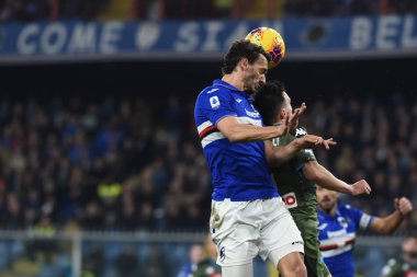 İtalyan Serisi A futbol maçı Sampdoria Ssc Napoli 'ye karşı