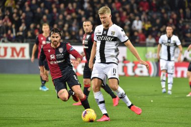 İtalyan Serisi A futbol maçı Cagliari Parma 'ya karşı