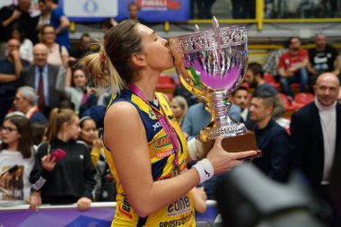 Voleybol İtalyan Kadınlar Kupası Finalleri 2020 - Imoco Conegliano Unet E-work Yamamay Busto Arsizio 'ya karşı