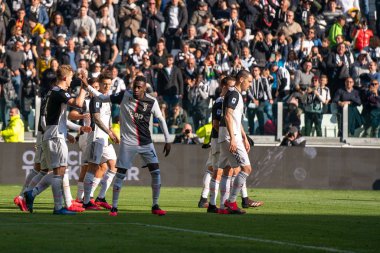 İtalyan Serie A futbol maçı Juventus Fc Acf Fiorentina 'ya karşı