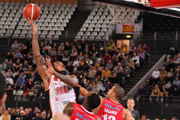 Baloncesto italiano Serie A Campeonato Virtus Roma vs OriOra Pistoia — Foto de Stock