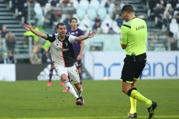 İtalyan Serie A futbol maçı Juventus Fc Acf Fiorentina 'ya karşı