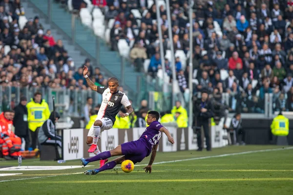 Italiano Serie A partido de fútbol Juventus FC vs ACF Fiorentina —  Fotos de Stock