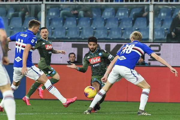 Italiano Serie A partido de fútbol Sampdoria vs SSC Napoli — Foto de Stock