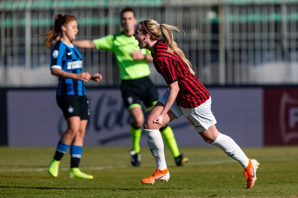 Italian Soccer Serie A Women Championship AC Milan vs FC Internazionale — Stock Photo, Image