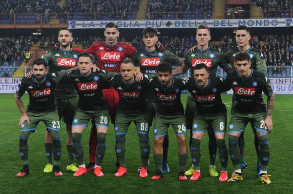 İtalyan Serisi A futbol maçı Sampdoria Ssc Napoli 'ye karşı