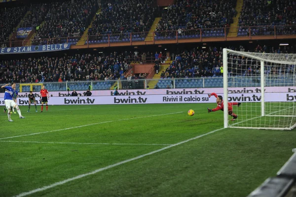 イタリアセリエAサッカー試合サンプドリア対Ssc Napoli — ストック写真