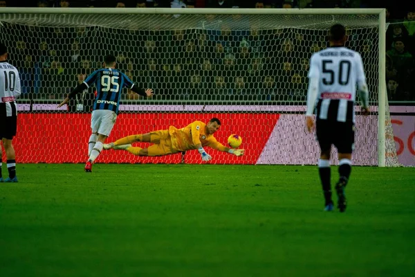 Włoski Serie mecz piłki nożnej Udinese Calcio vs Fc Internazionale — Zdjęcie stockowe