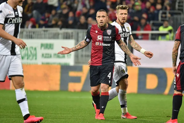 Italian Serie A soccer match Cagliari vs Parma — 스톡 사진