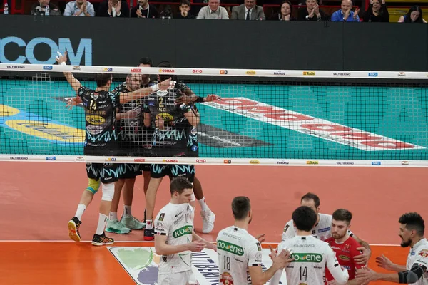 Volleyball Italien Serie A Championnat Hommes Superligue Sir Safety Conad Perugia vs Kioene Padova — Photo