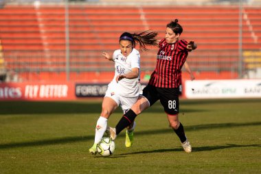 İtalyan Futbol Kupası Kadınlar Ac Milan Fiorentina Kadınlarına Karşı