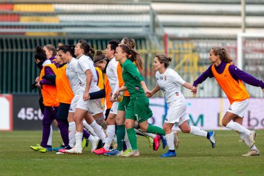 İtalyan Futbol Kupası Kadınlar Ac Milan Fiorentina Kadınlarına Karşı