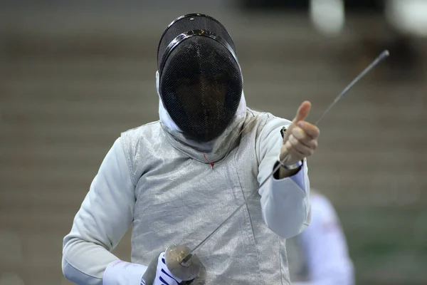 Sword FIE Fencing Grand Prix 2020 - Inalpi Trophy - Day 3 — Stock Photo, Image