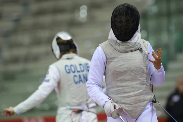 Espada FIE Esgrima Grand Prix 2020 - Troféu Inalpi - Dia 3 — Fotografia de Stock