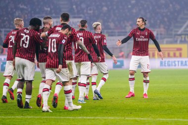 İtalyan Serie A futbol maçı Fc Internazionale - Ac Milan