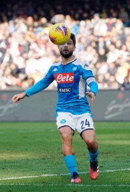 İtalyan Serisi A futbol maçı Napoli Lecce 'ye karşı