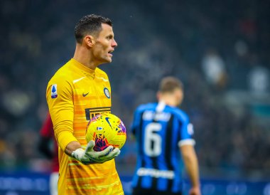 İtalyan Serie A futbol maçı Fc Internazionale - Ac Milan