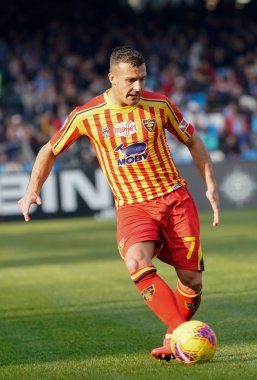 İtalyan Serisi A futbol maçı Napoli Lecce 'ye karşı