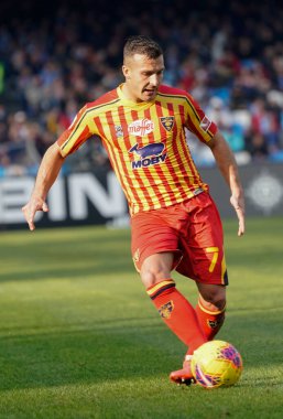İtalyan Serisi A futbol maçı Napoli Lecce 'ye karşı
