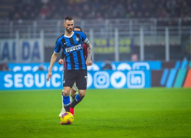 İtalyan Serie A futbol maçı Fc Internazionale - Ac Milan