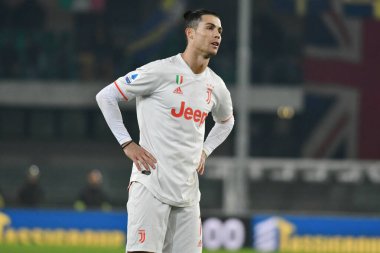 İtalyan Serie A futbol maçı Hellas Verona Juventus Fc 'e karşı