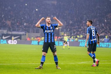 İtalyan Serie A futbol maçı Fc Internazionale - Ac Milan