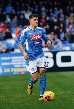 İtalyan Serisi A futbol maçı Napoli Lecce 'ye karşı