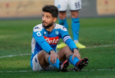 İtalyan Serisi A futbol maçı Napoli Lecce 'ye karşı