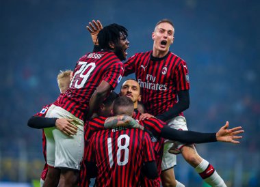 İtalyan Serie A futbol maçı Fc Internazionale - Ac Milan