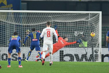 İtalyan Serie A futbol maçı Hellas Verona Juventus Fc 'e karşı
