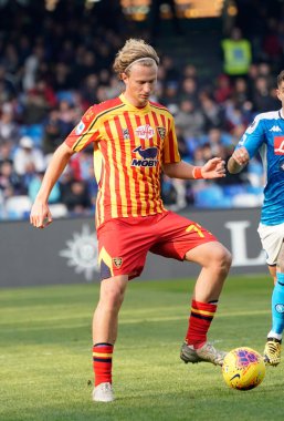 İtalyan Serisi A futbol maçı Napoli Lecce 'ye karşı