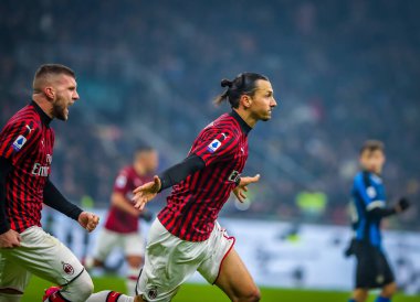 İtalyan Serie A futbol maçı Fc Internazionale - Ac Milan