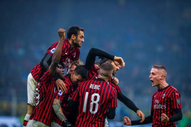 İtalyan Serie A futbol maçı Fc Internazionale - Ac Milan