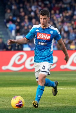 İtalyan Serisi A futbol maçı Napoli Lecce 'ye karşı