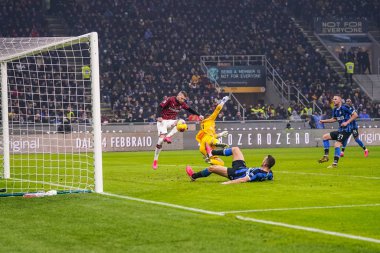 İtalyan Serie A futbol maçı Fc Internazionale - Ac Milan