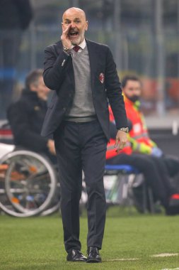 İtalyan Serie A futbol maçı Fc Internazionale - Ac Milan