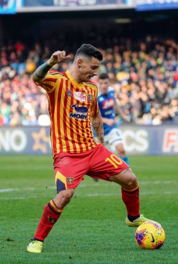 İtalyan Serisi A futbol maçı Napoli Lecce 'ye karşı