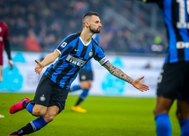 İtalyan Serie A futbol maçı Fc Internazionale - Ac Milan