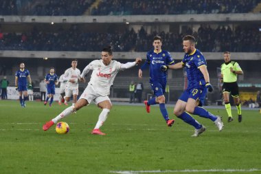 İtalyan Serie A futbol maçı Hellas Verona Juventus Fc 'e karşı