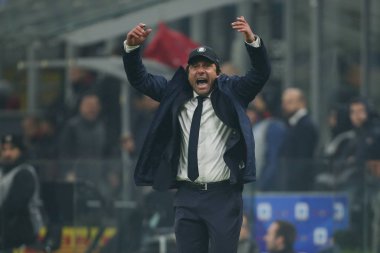 İtalyan Serie A futbol maçı Fc Internazionale - Ac Milan