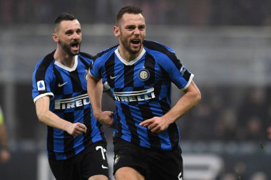 İtalyan Serie A futbol maçı Fc Internazionale - Ac Milan