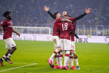 İtalyan Serie A futbol maçı Fc Internazionale - Ac Milan