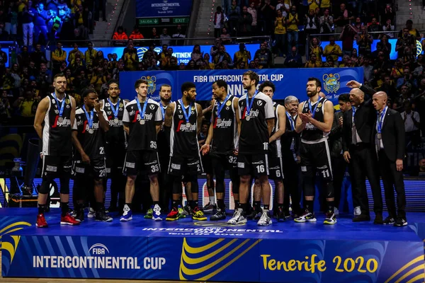 Final de la Copa Intercontinental Fiba - Segafredo Virtus Bolonia vs Iberostar Tenerife — Foto de Stock