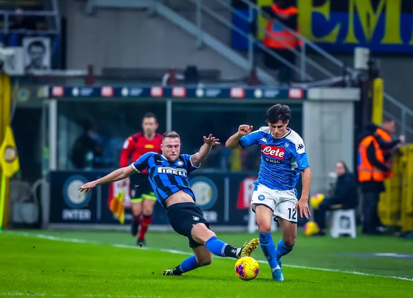 Mistrzostwa Włoch Tim Cup Półfinały - Fc Internazionale vs Ssc Napoli — Zdjęcie stockowe