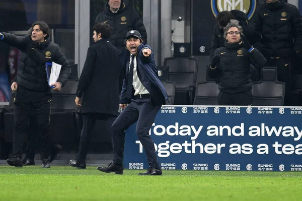 Italiano Serie A partido de fútbol FC Internazionale vs AC Milan —  Fotos de Stock