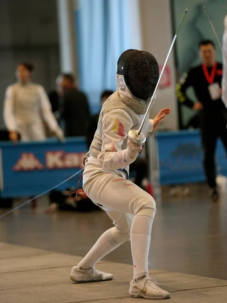 Sword FIE Fencing Grand Prix 2020 - Inalpi Trophy - Friday — Stock Photo, Image